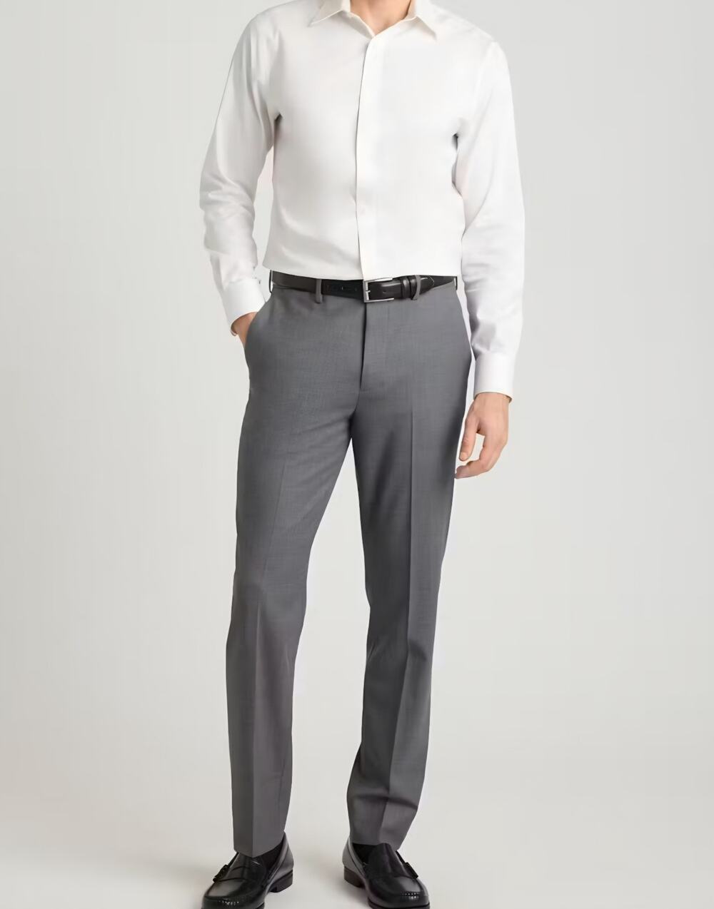 Bonobos"Wednesday Weekday Warrior Dress Pants Slim Fit 33x32 Gray Stretch Chino